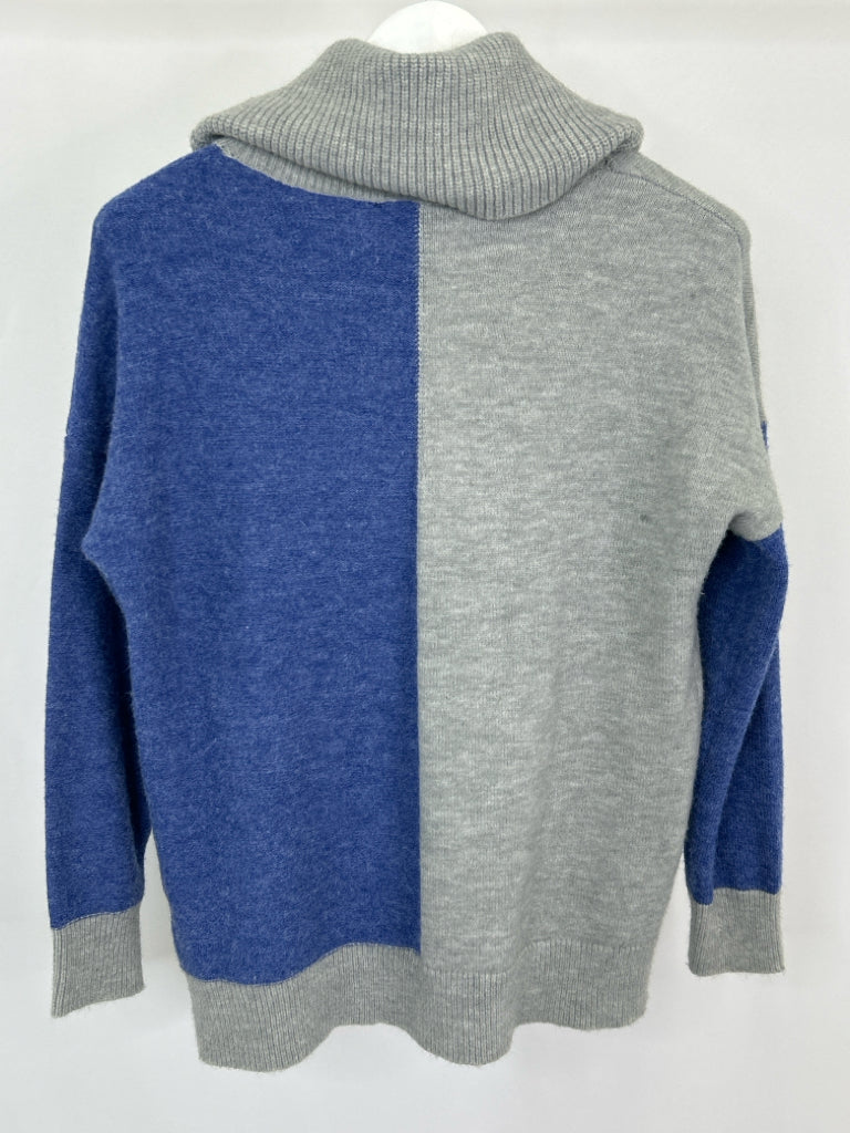 ALISON SHERI Women Size M BLUE AND GREY Sweater