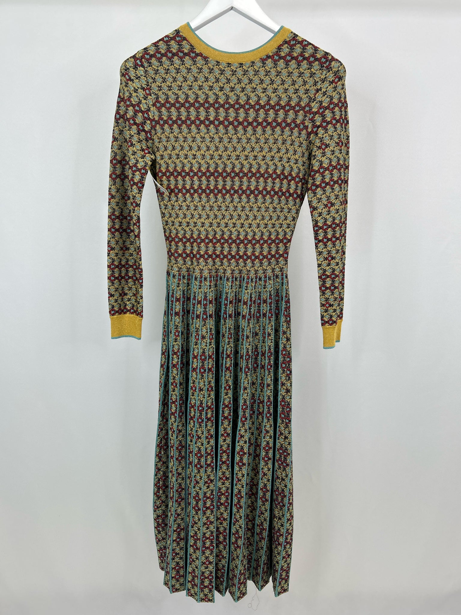 UU-MEIZI Size S/M gold print Women Dress