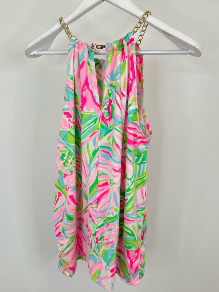 LILLY PULITZER Size L Neon Pastel Women's Top