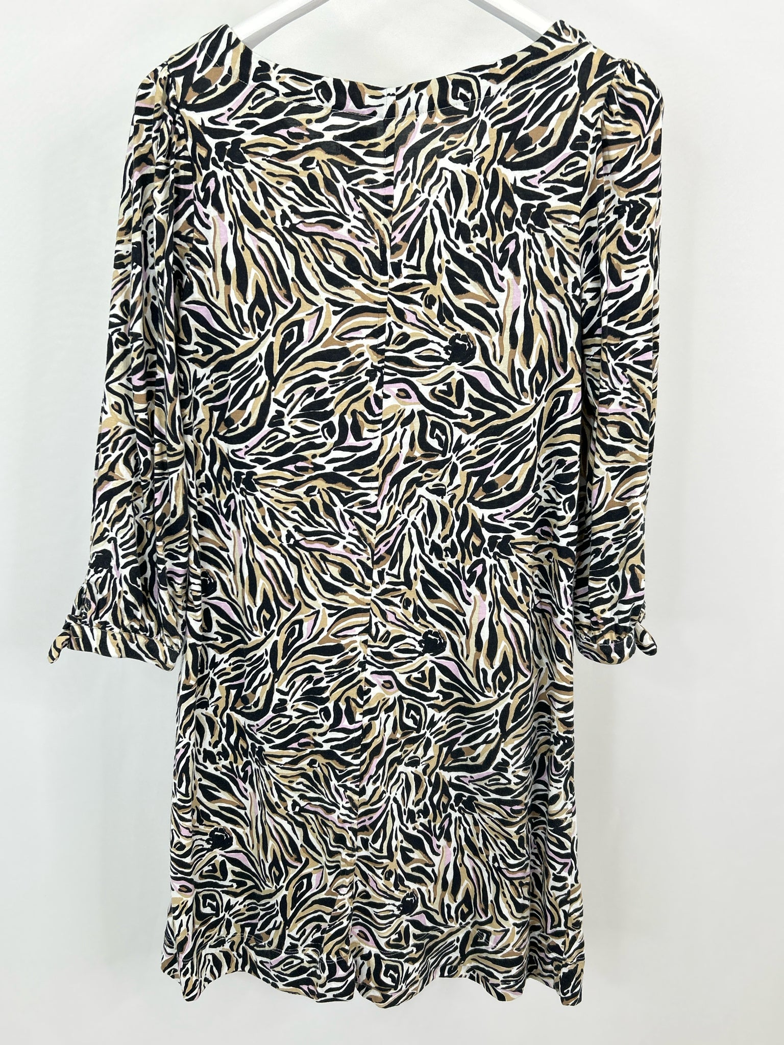 LILLY PULITZER Size M Black Print Women Dress