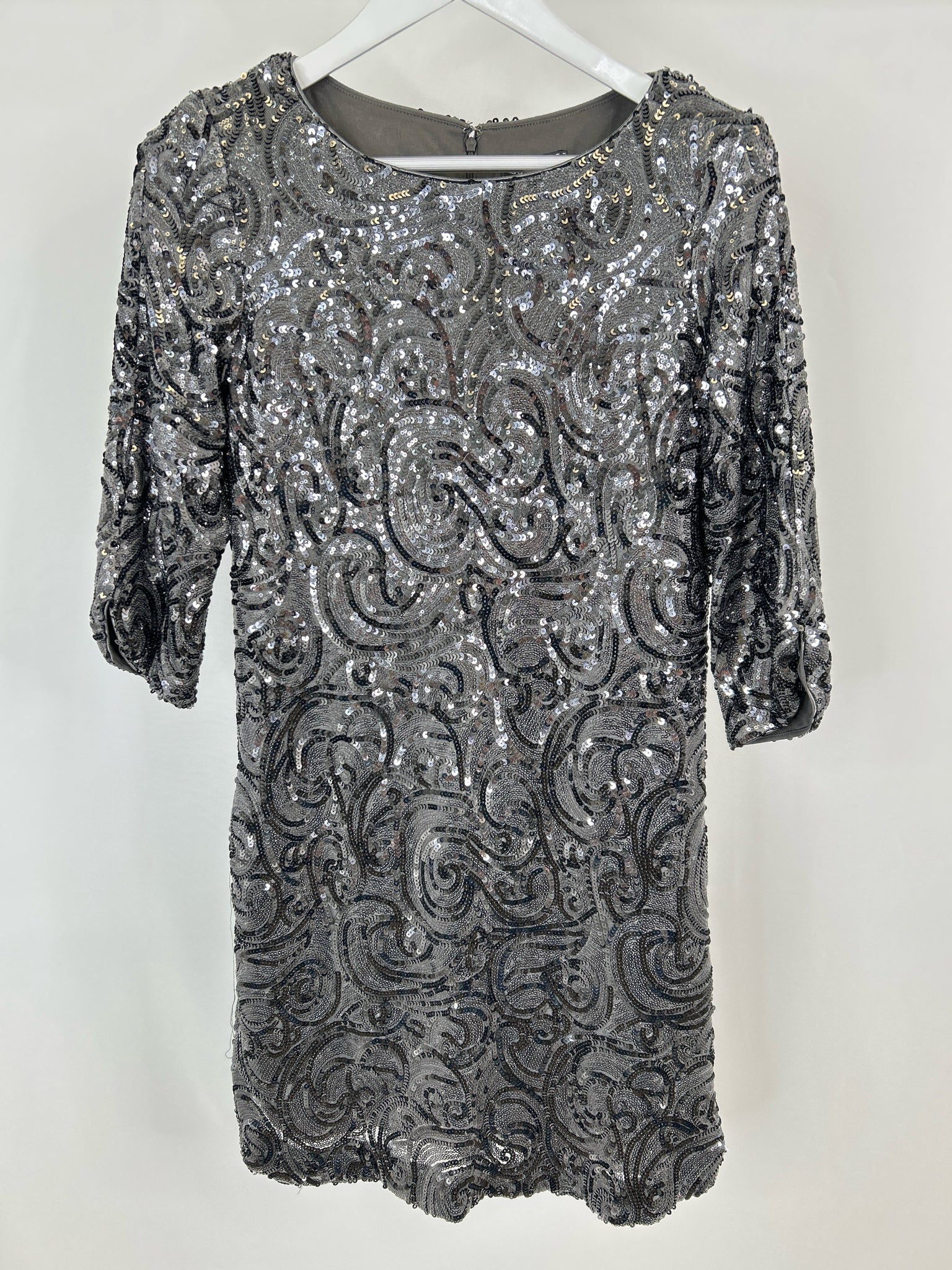 LUXOLOGY Size 8 Grey Women Dress