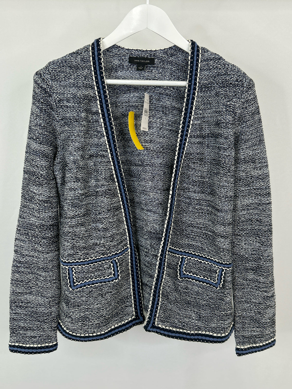 ANN TAYLOR Size S Black and White Women Cardigan
