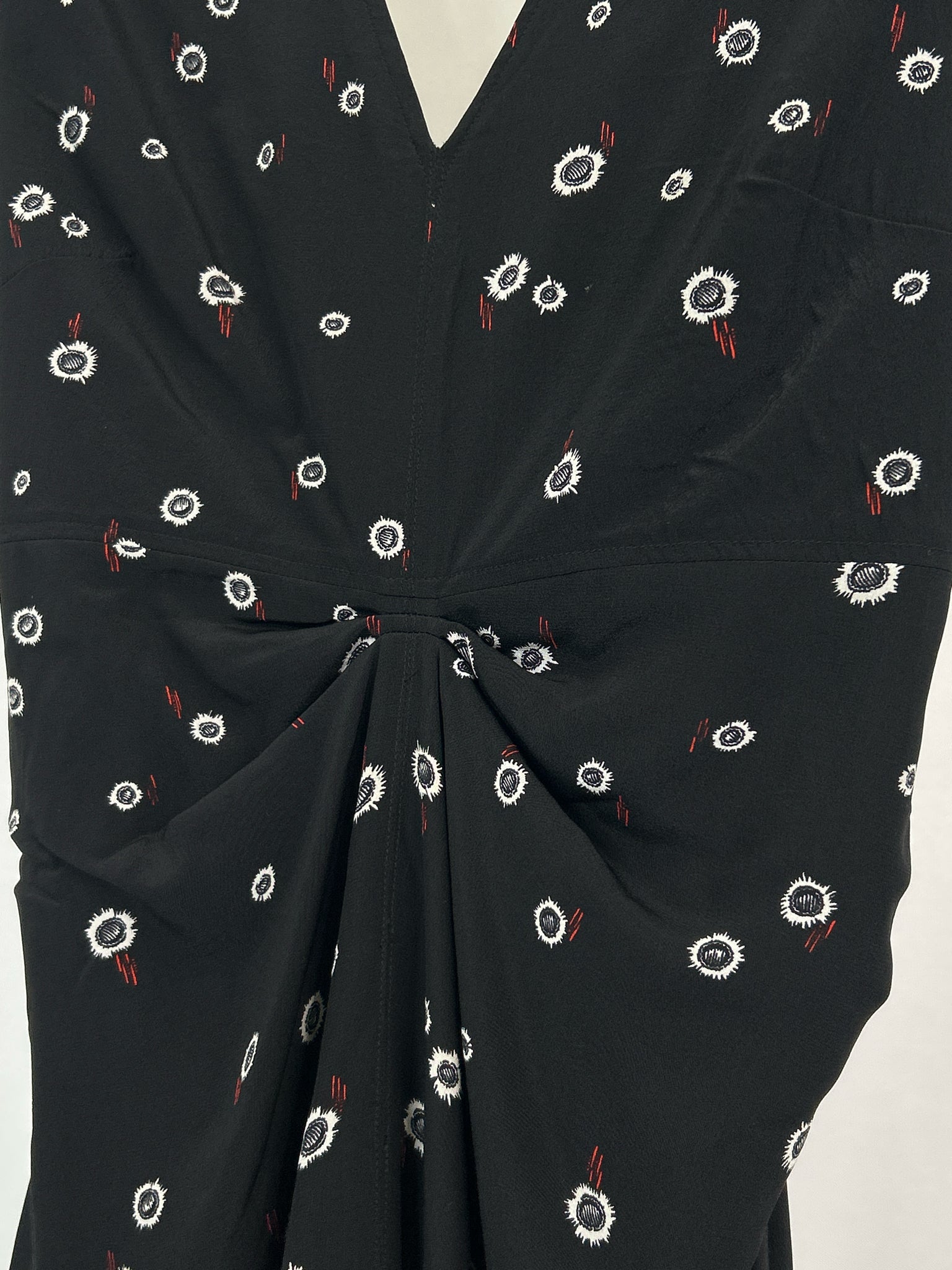 PROENZA SCHOULER Size 2 Black Print Women Dress