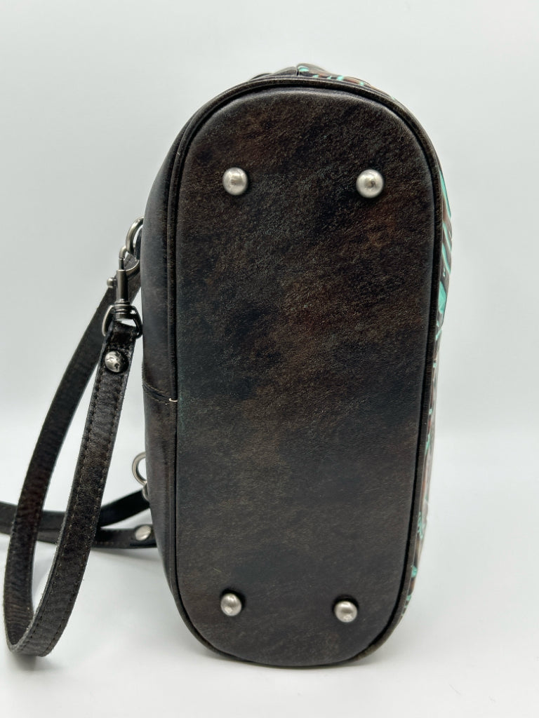 PATRICIA NASH Turquoise & Black Backpack