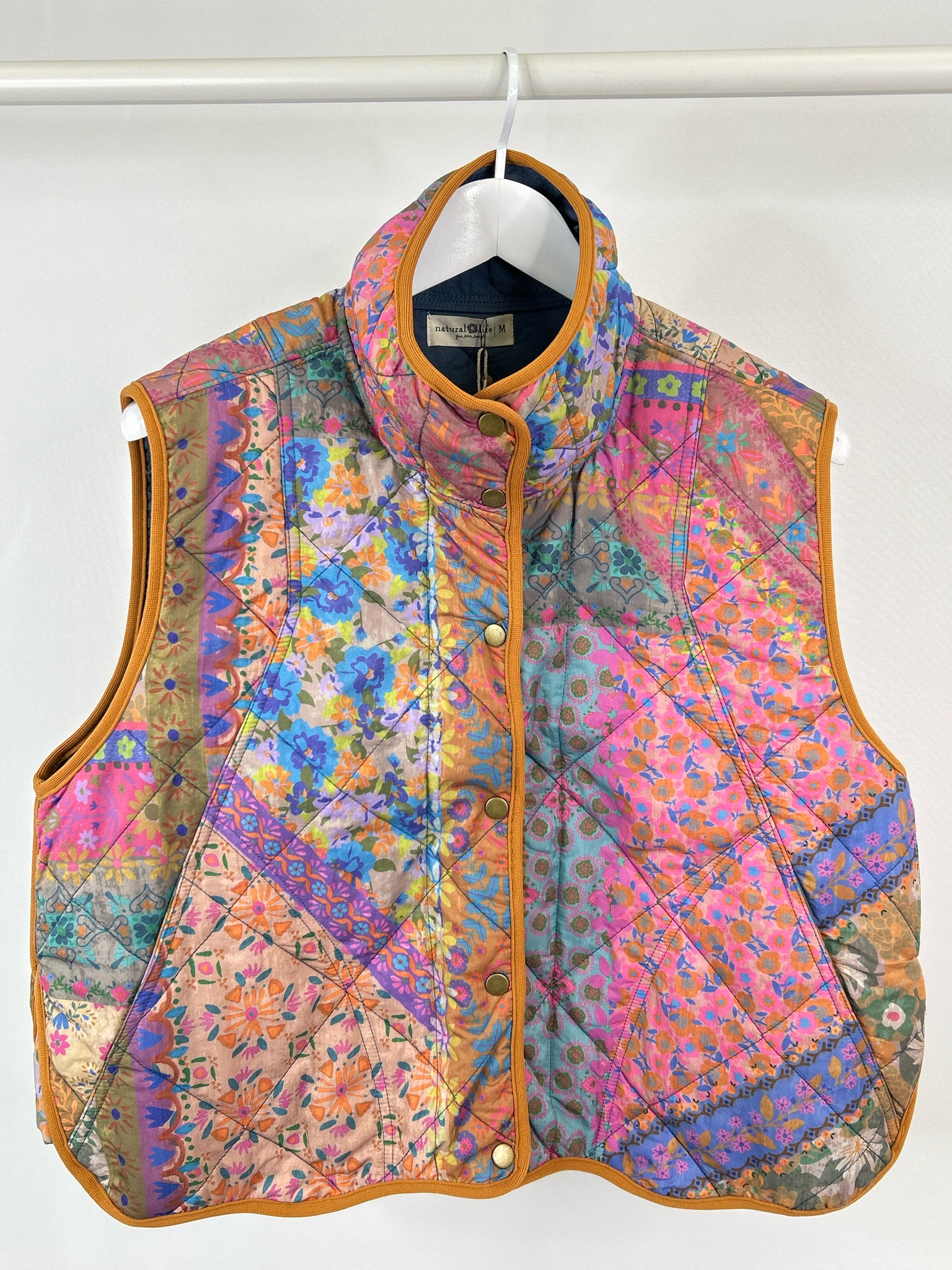 NATURAL LIFE Size M Multi-Color Women Vest