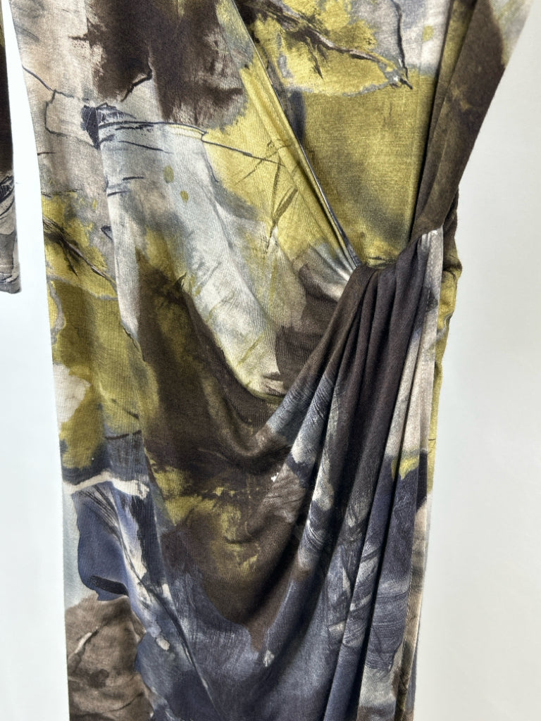 AM by Amelia Size XS Brown Print Women's Dress