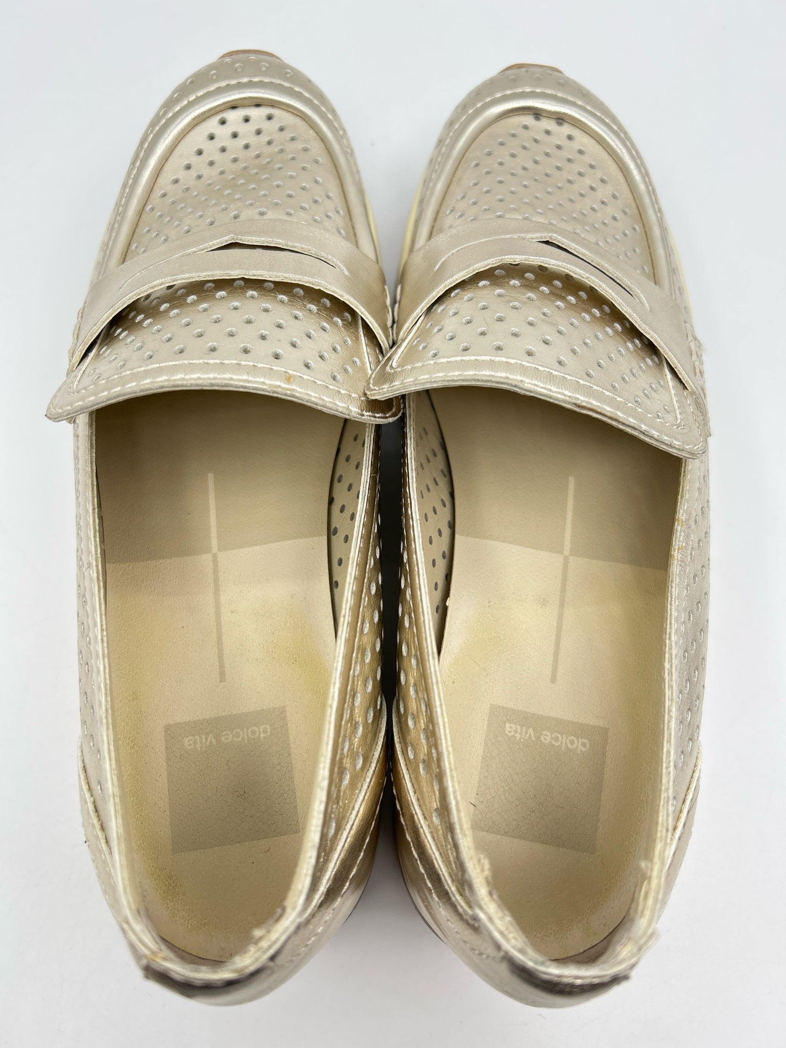 DOLCE VITA Size 8M gold metallic Women Loafer