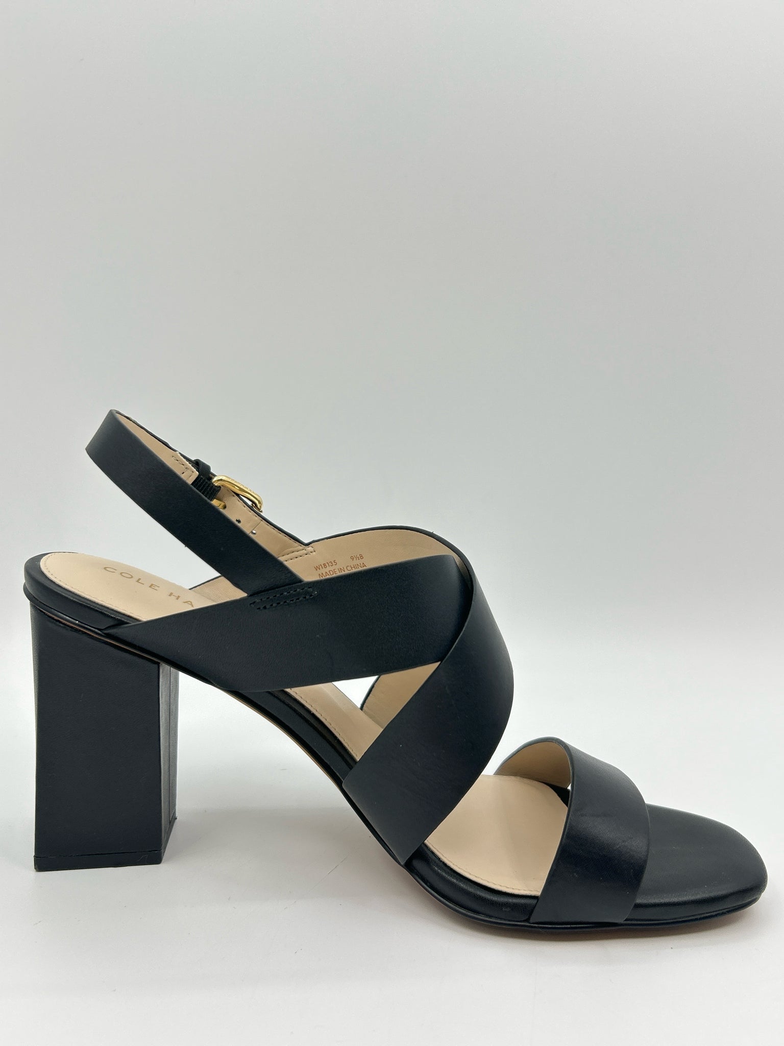 COLE HAAN Size 9.5B Black Women Sandal