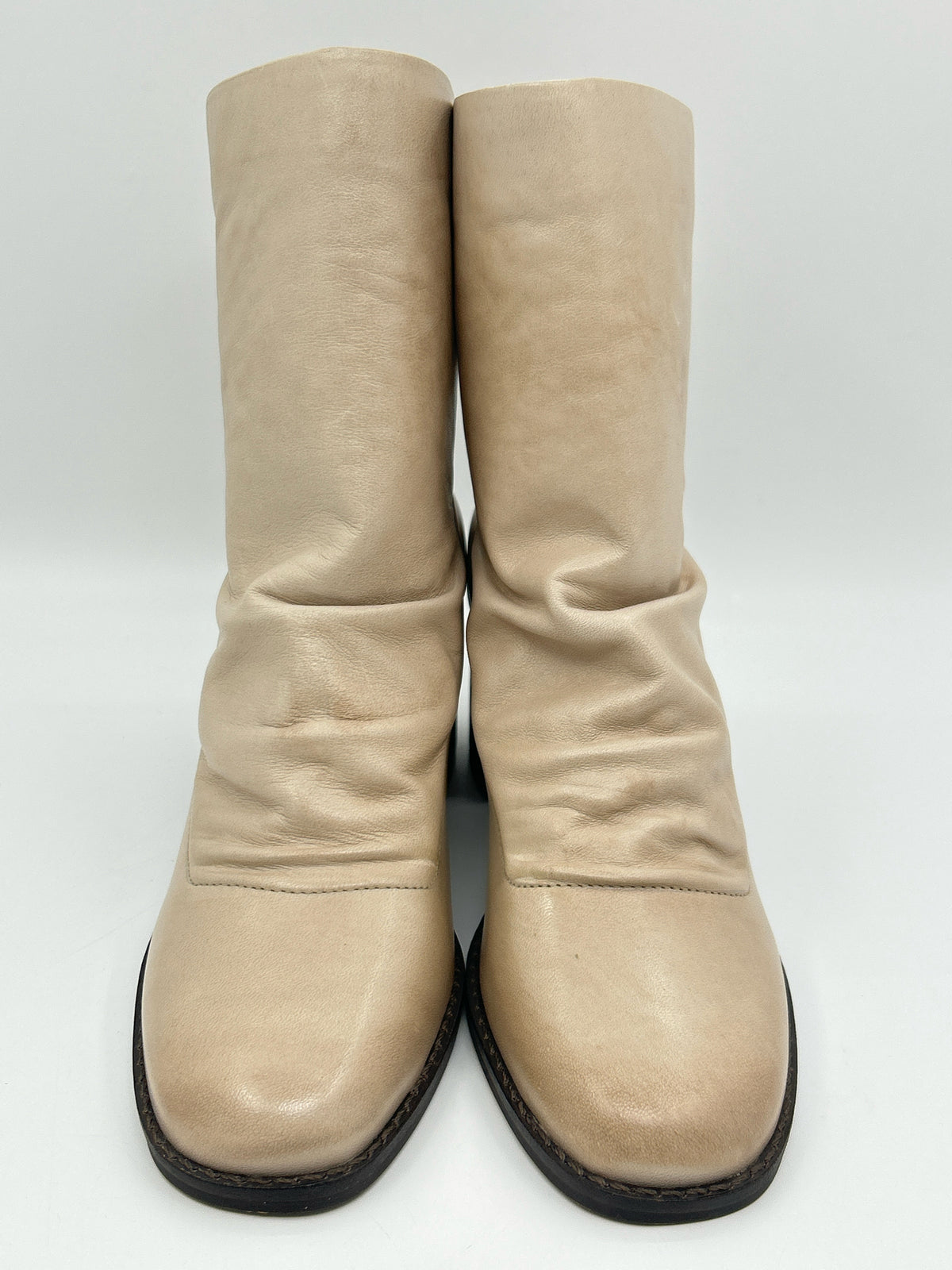 CHELSEA & VIOLET Size 6 BONE Women Booties