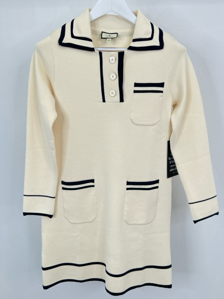TUCKERNUCK Size S CREAM AND NAVY Women's Dress