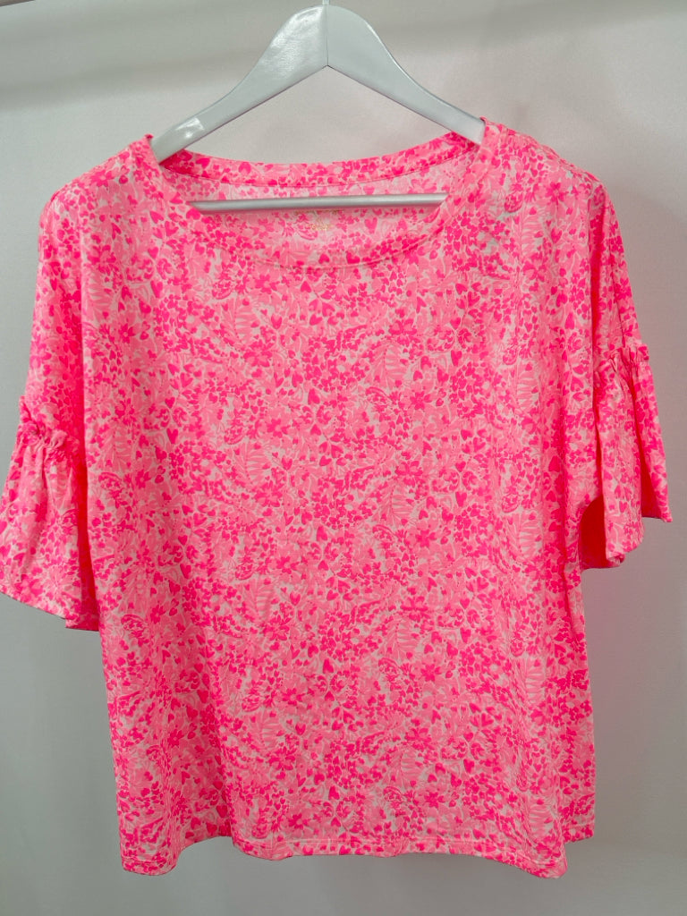 LILLY PULITZER Size XL Pink Print Top NWT