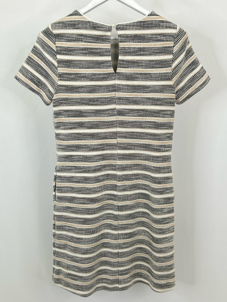 ANN TAYLOR Women Size XST black striped Dress