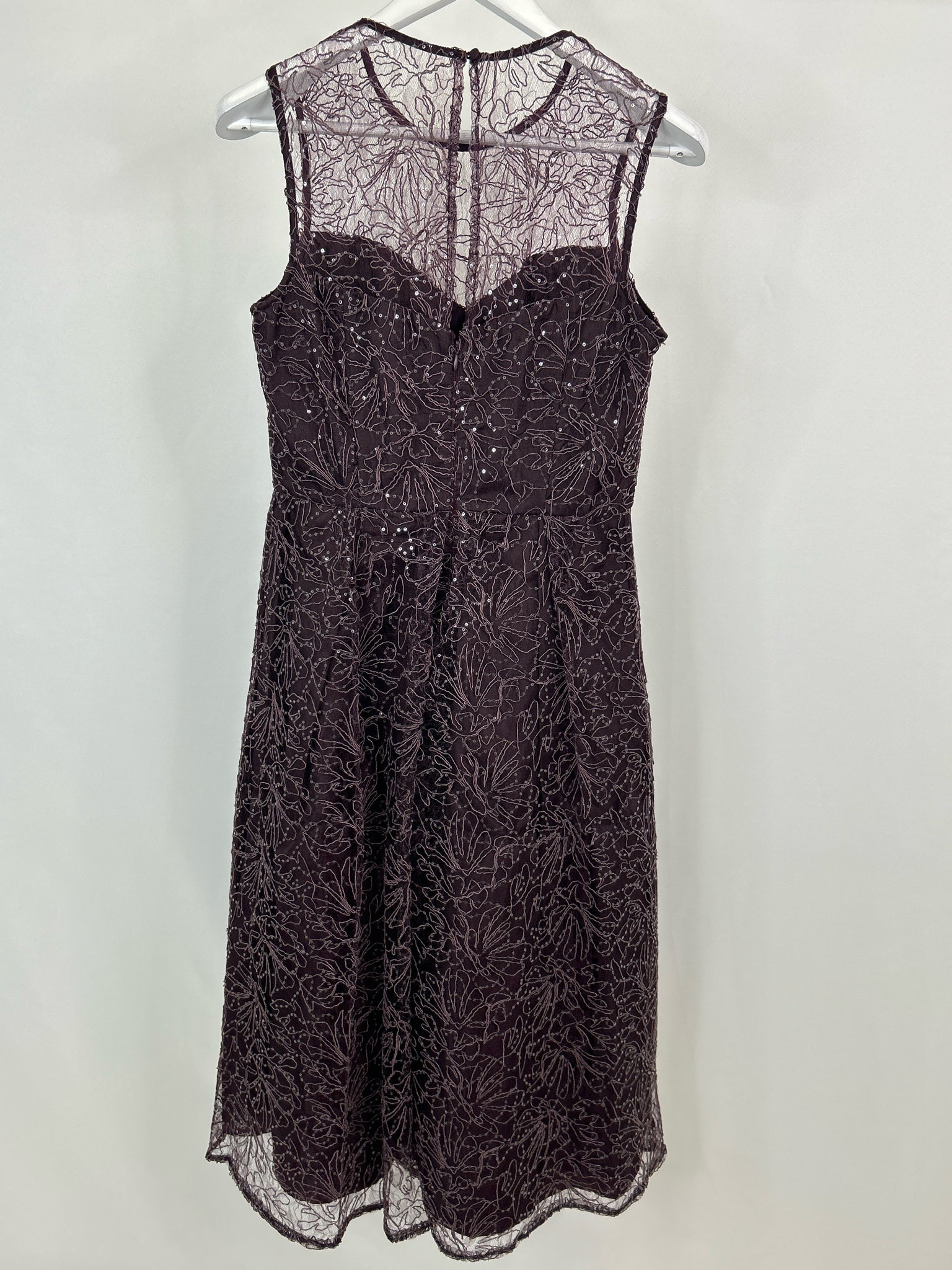 DONNA KARAN Size 8 Plum Women Dress NWT