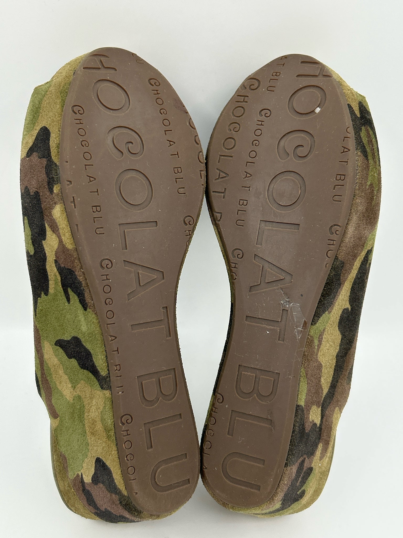 CHOCOLAT BLU Size 8.5 Green Camo Women Sandal