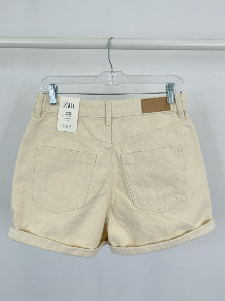 ZARA NWT Size 8 off white Women's Shorts
