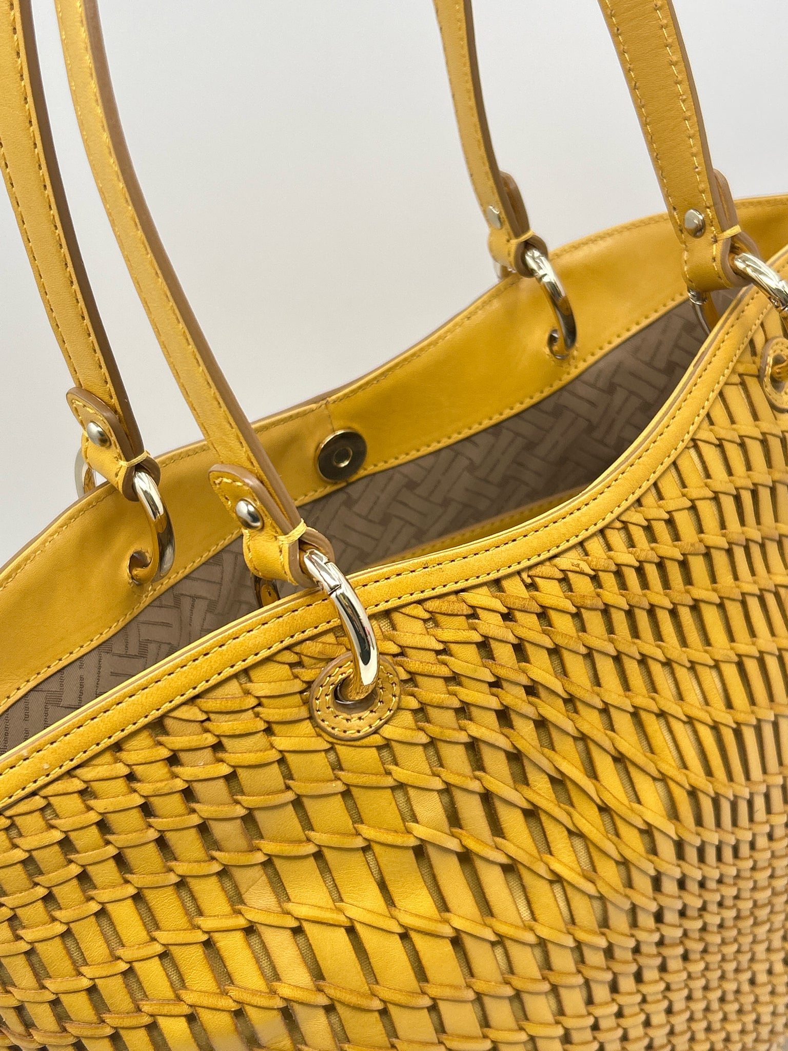 COLE HAAN Yellow Women Tote