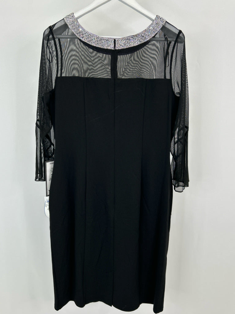 ALEX EVENINGS Size 16 Black Women's Dress