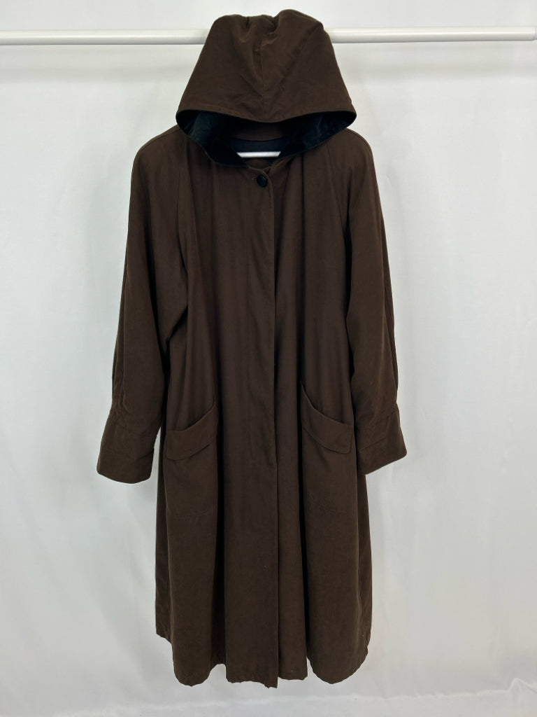 GALLERY Women Size 14 Brown Raincoat