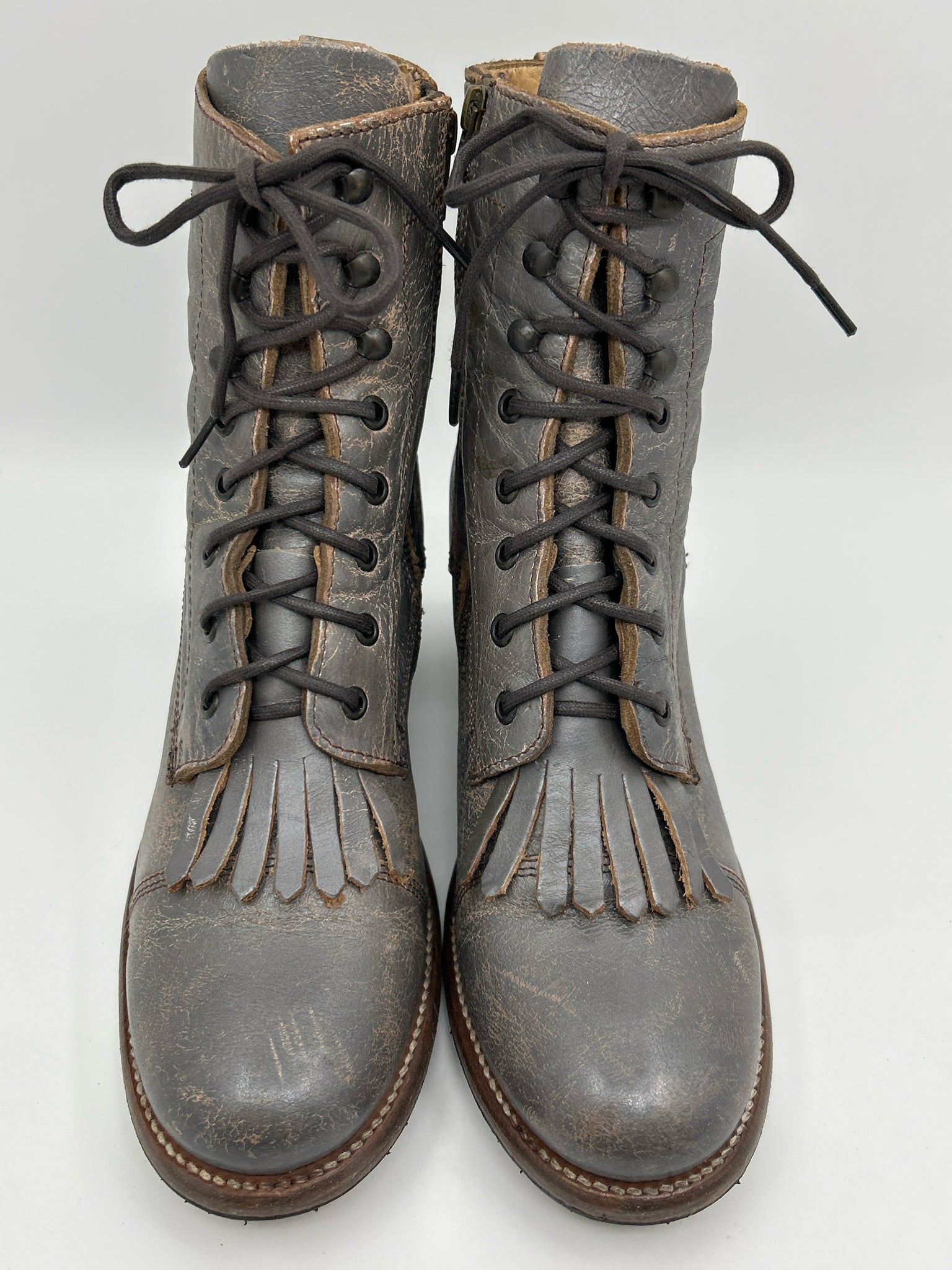 BED STU Size 11 Gray Women Booties