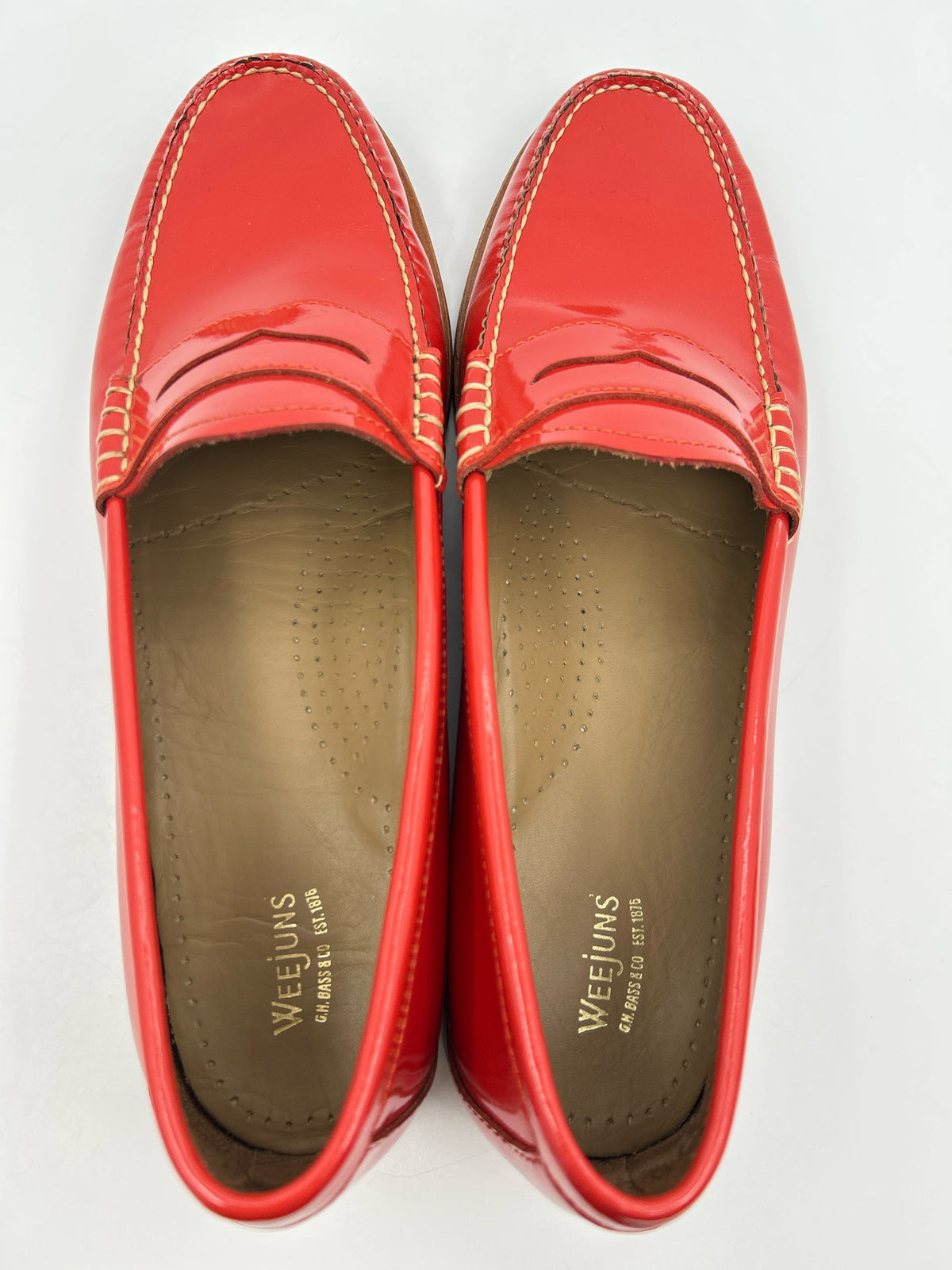 Weejuns Size 11 Red Orange Women Loafer