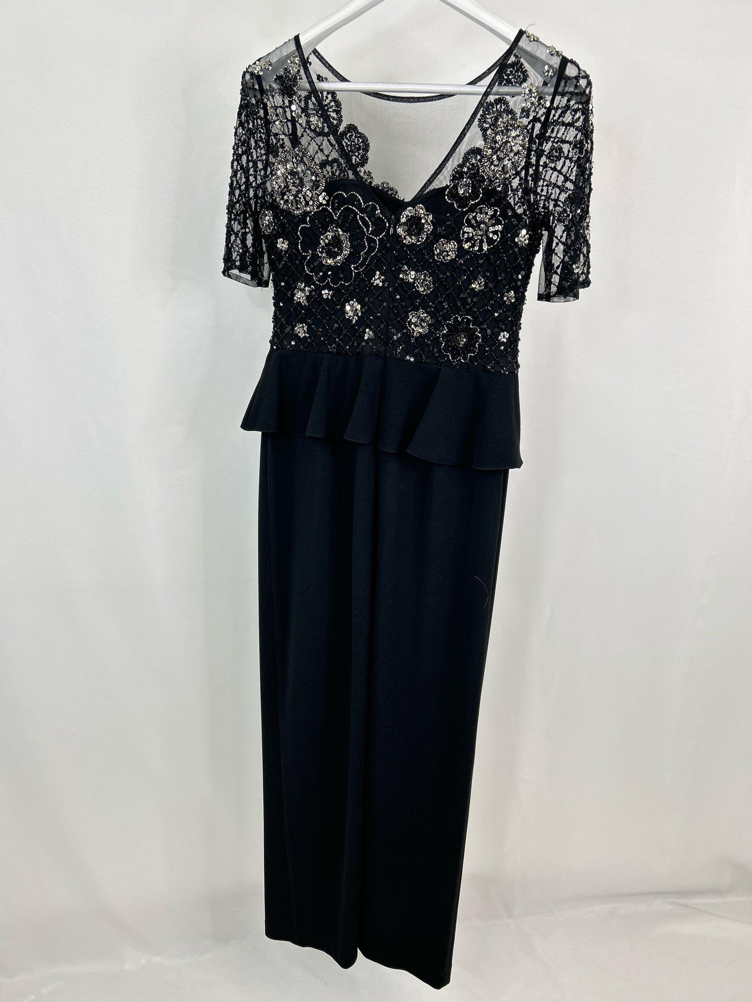 ADRIANNA PAPELL Size 6 Black Women Dress