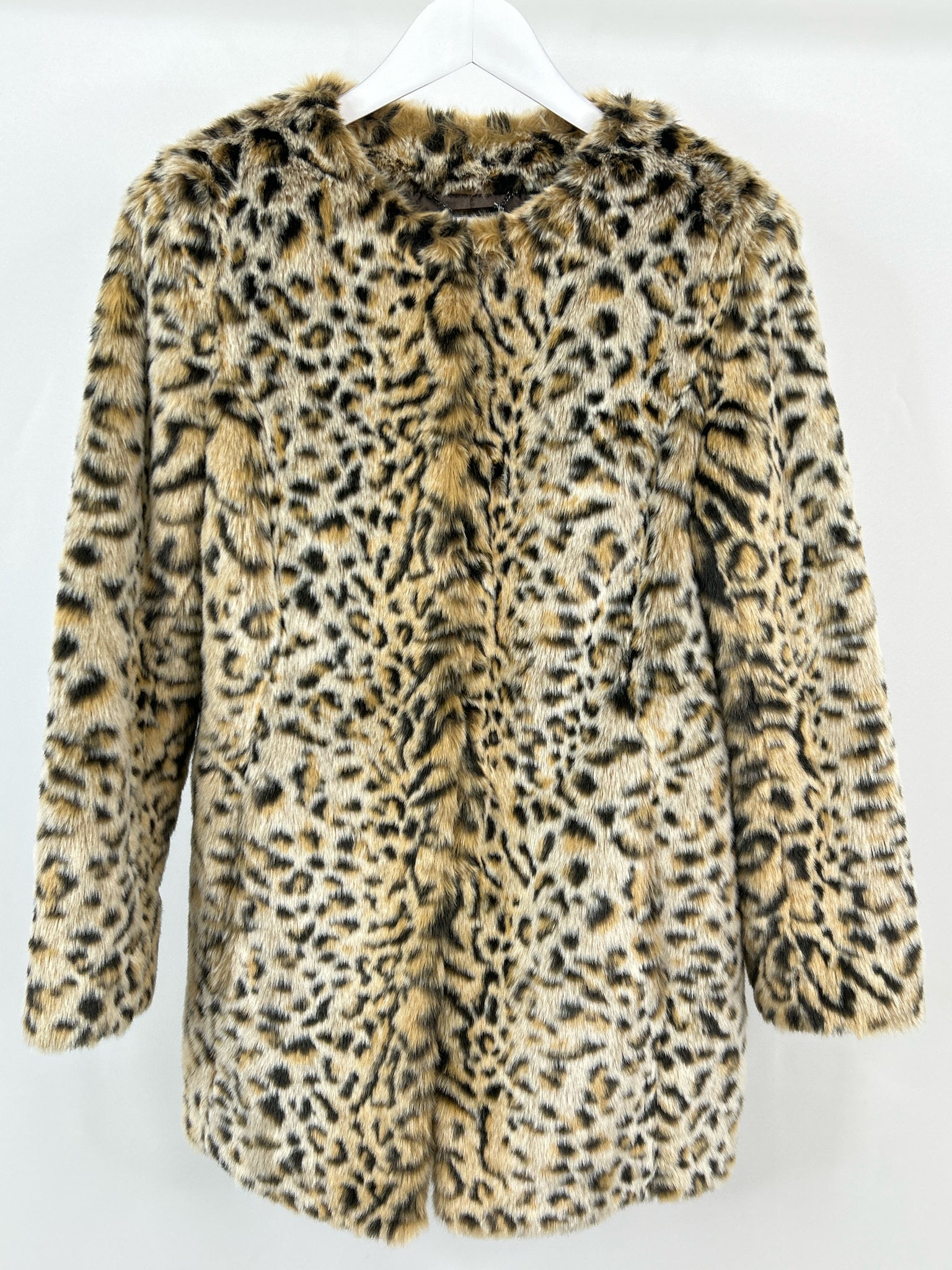 STEVE MADDEN Size M BEIGE AND BLACK Women Coat