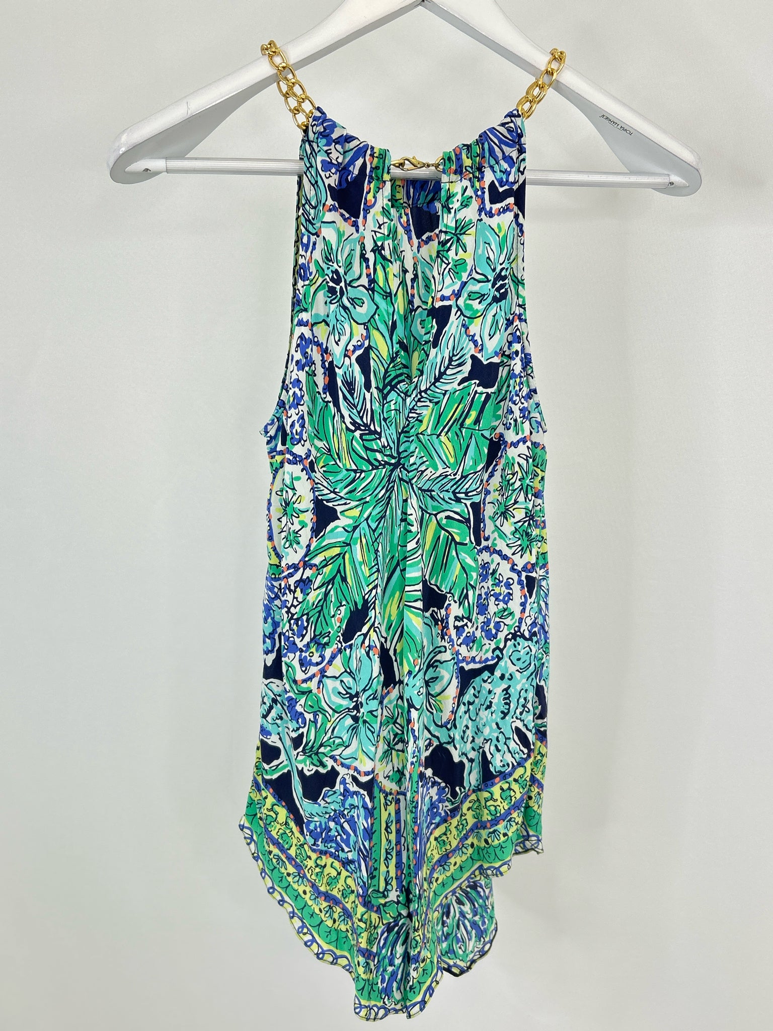 LILLY PULITZER Size XS Blue & Green Women Top