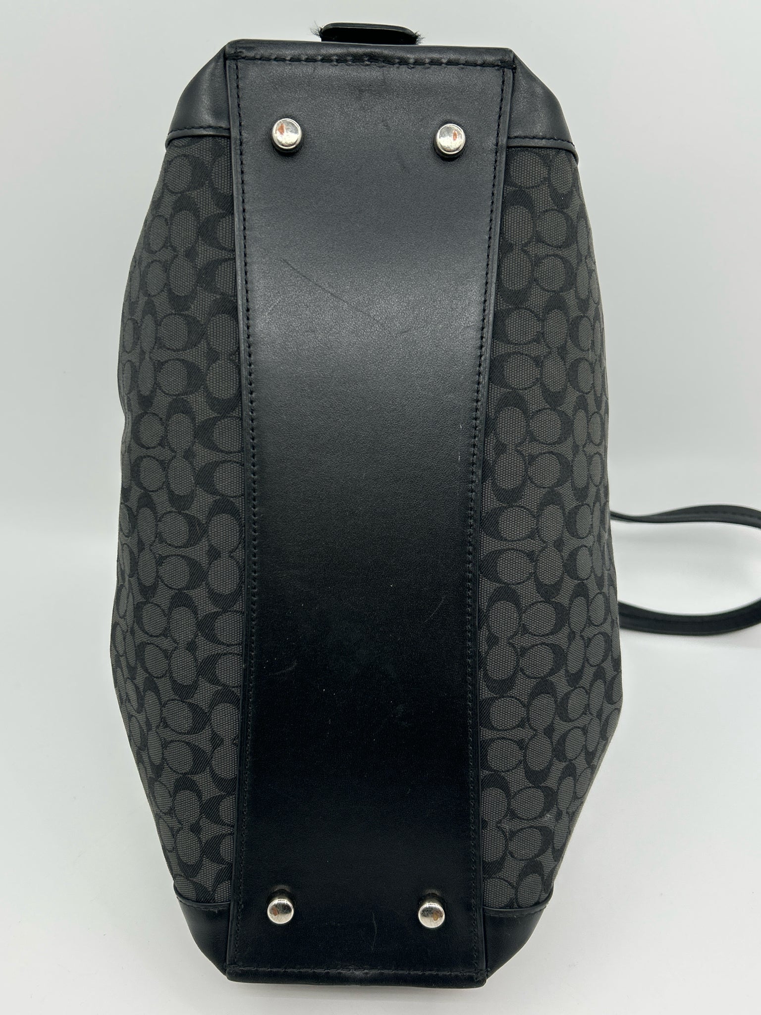 COACH GRAY AND BLACK Women Purse