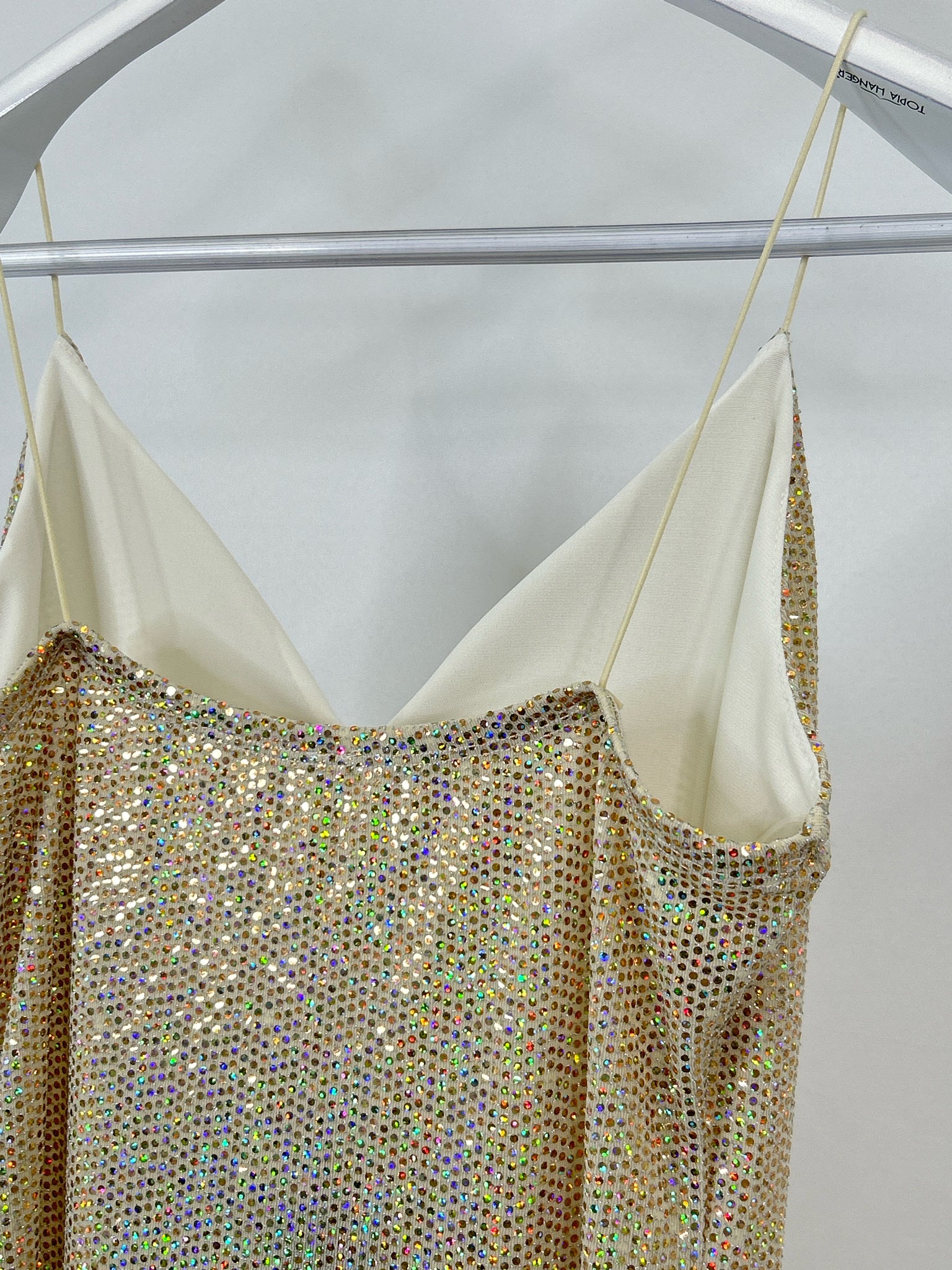 Laqueen Size L Champagne Women Dress