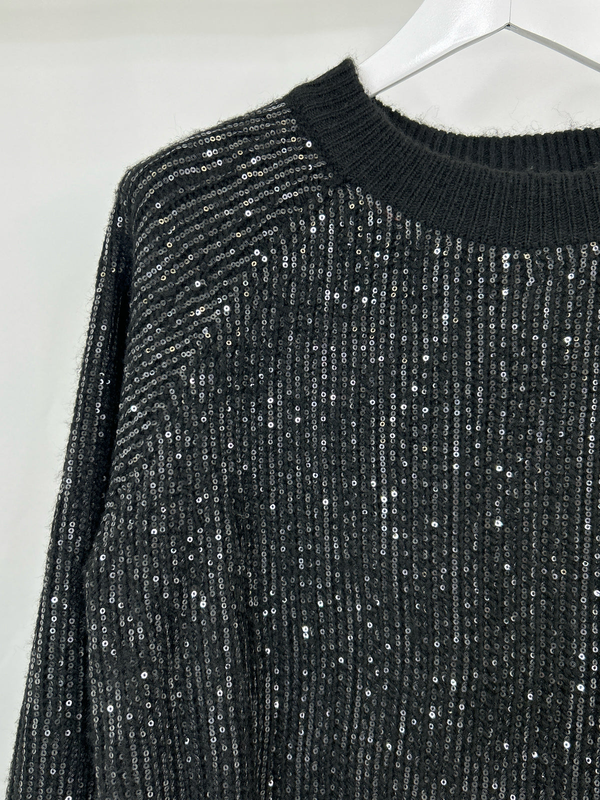 CROWN & IVY Size PM Black Women Sweater