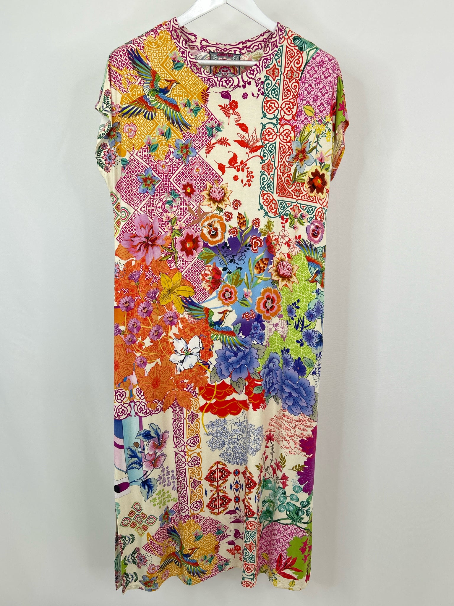 JOHNNY WAS Size XL Multi-Color Women Dress
