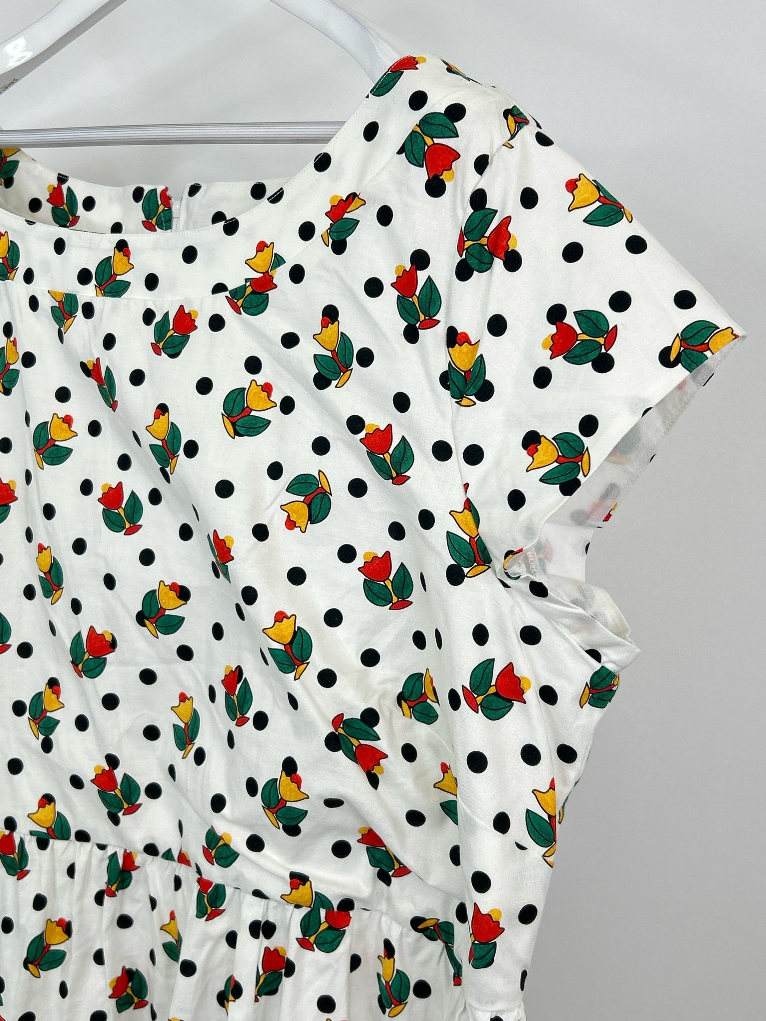 Bea & Dot by ModCloth Size 4X White Print Women Dress