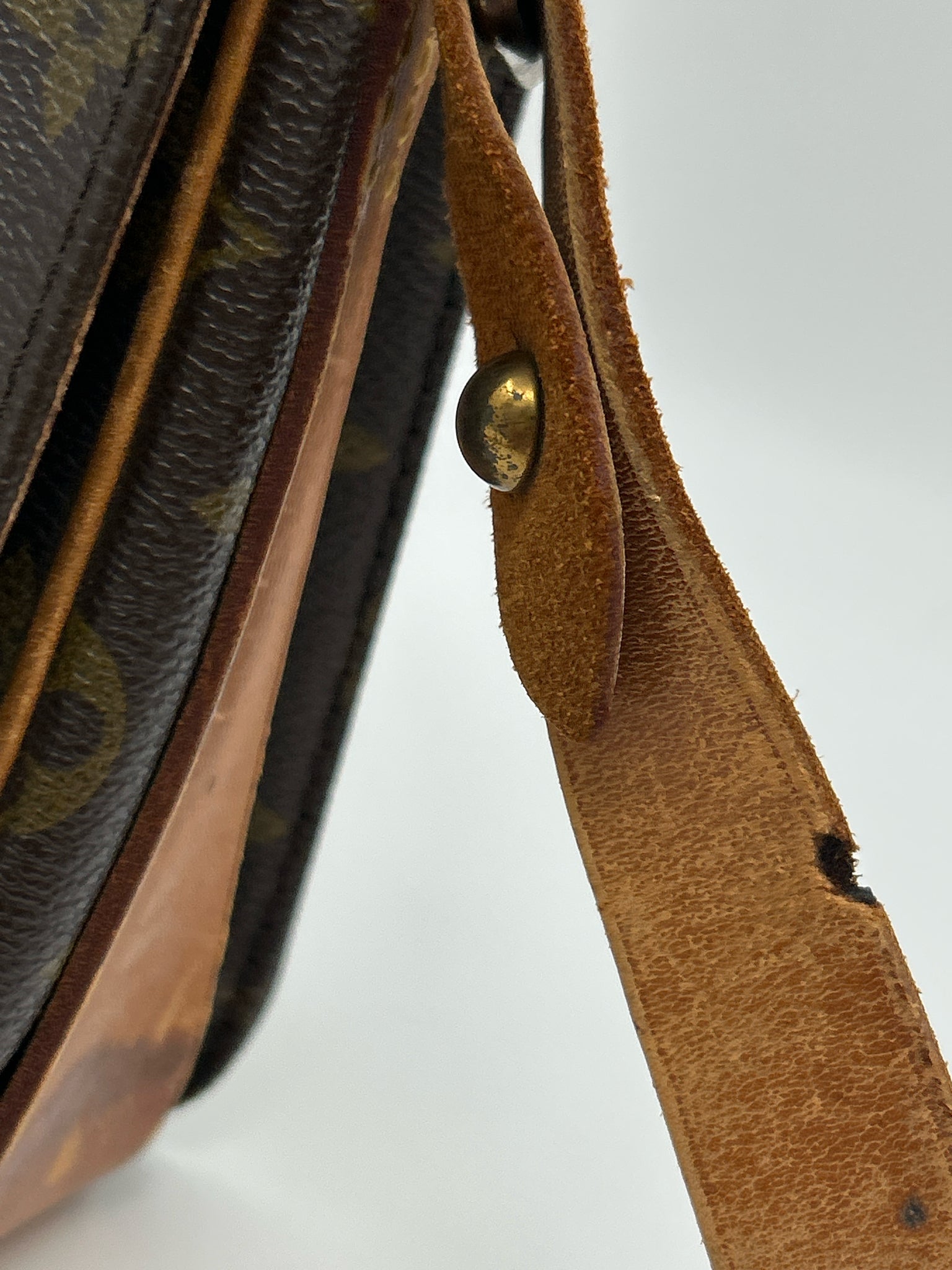 LOUIS VUITTON Cartouchiere MM Brown Monogram Women Purse