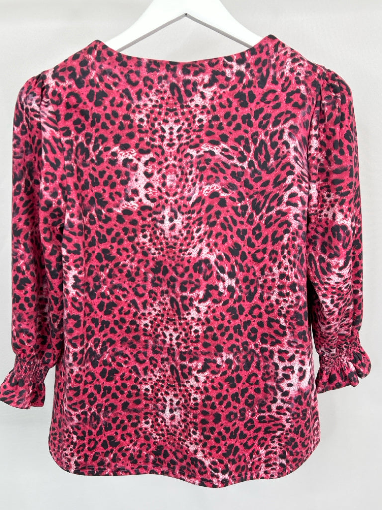 ETHYL Women Size M Pink Print Top