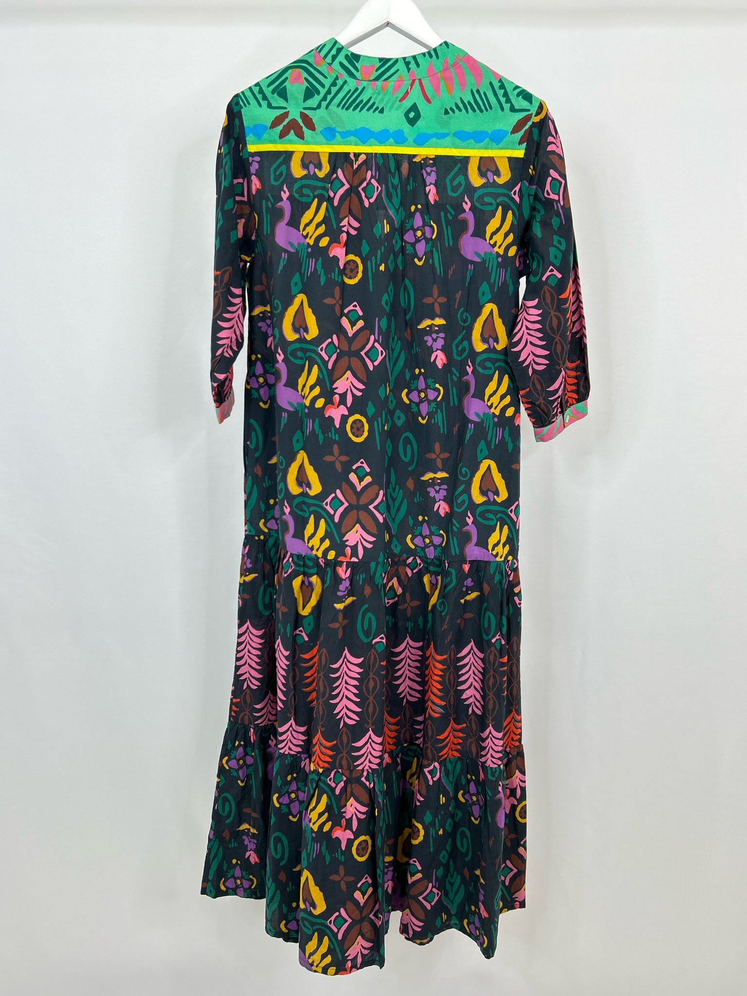 BE BOHO Size XS Black Print Women Dress