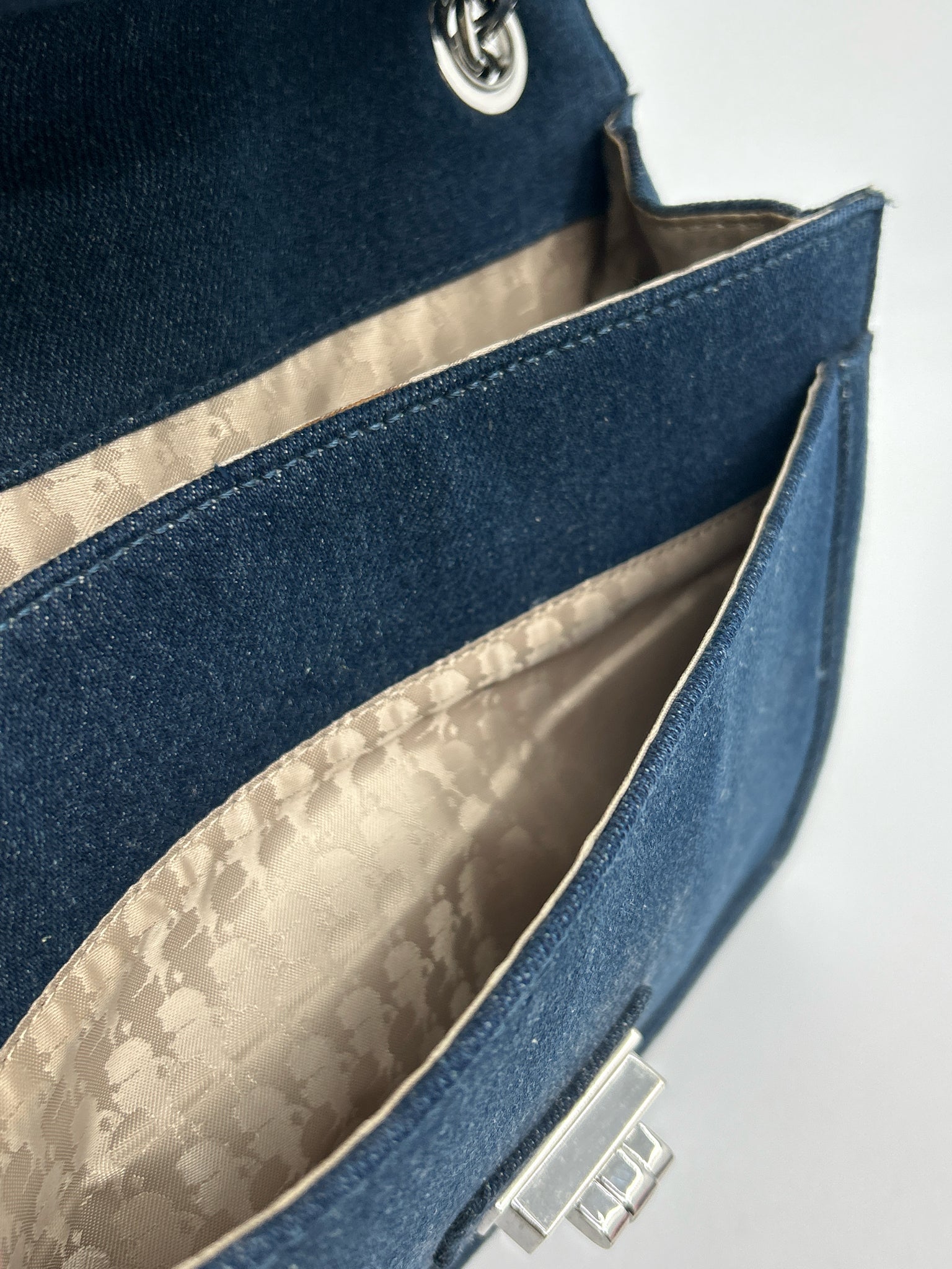 KARL LAGERFELD BLUE DENIM Women Purse