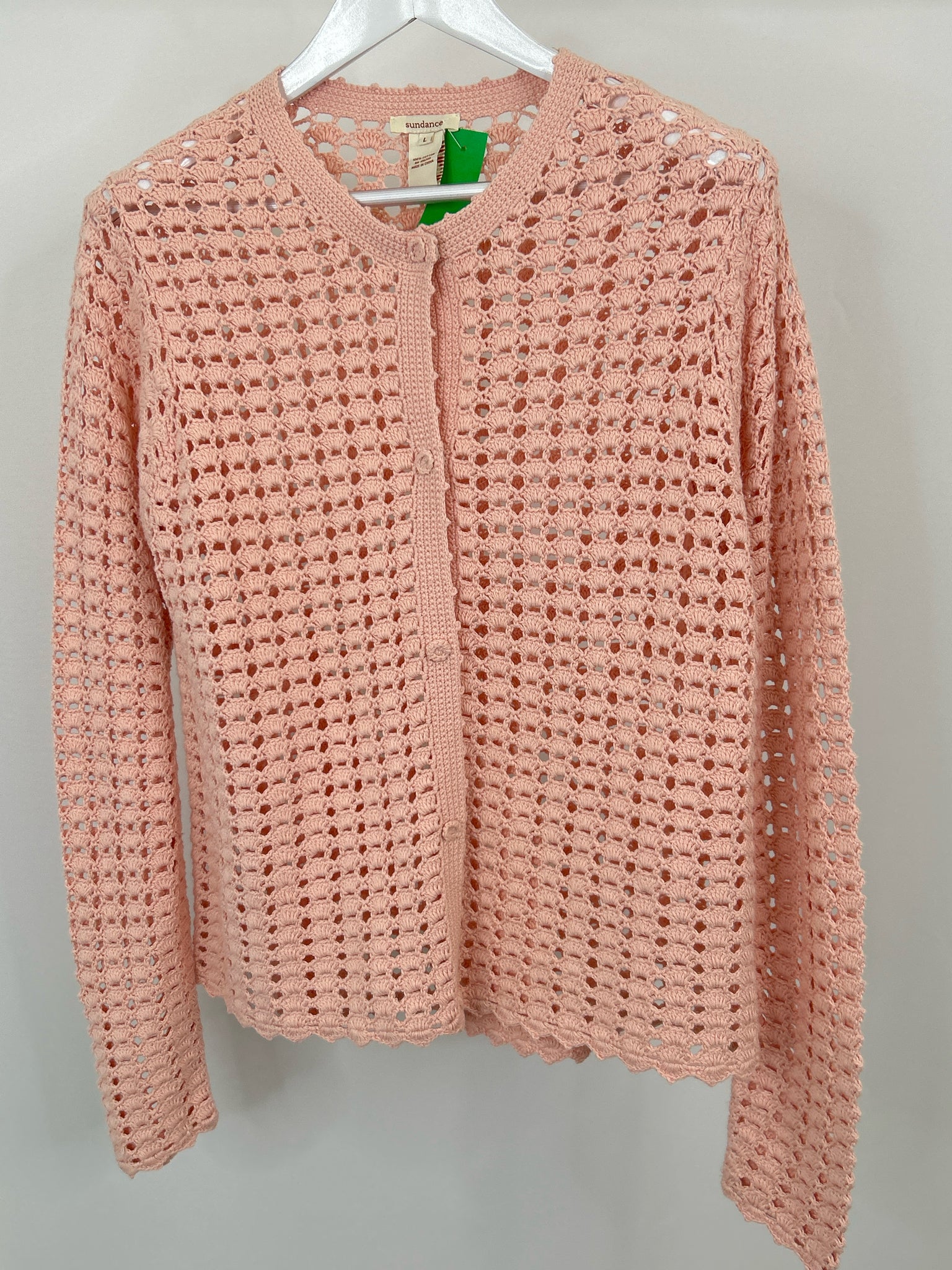 SUNDANCE Size L Pink Women Cardigan