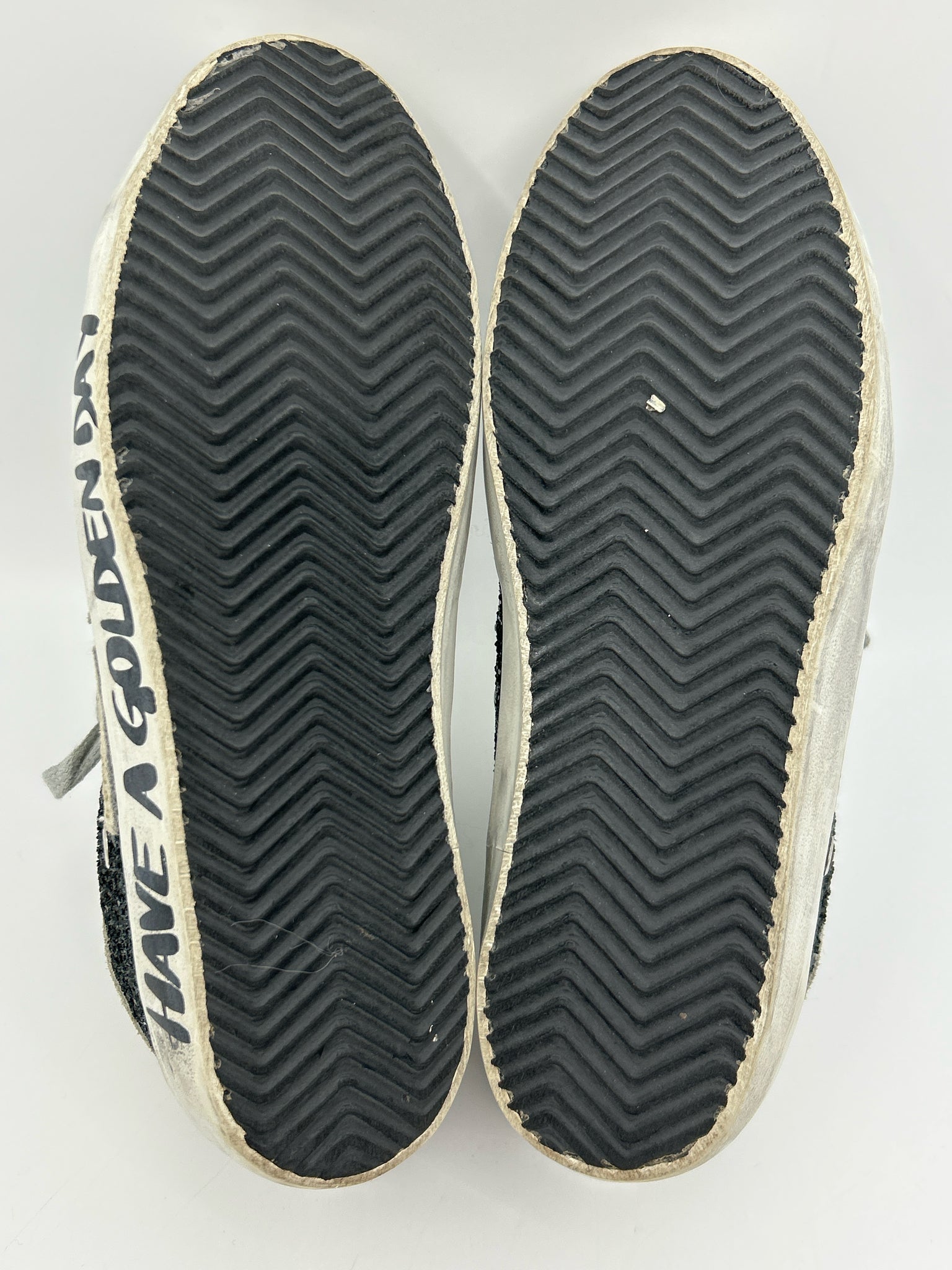 GOLDEN GOOSE Size 38 Black Print Women Sneakers