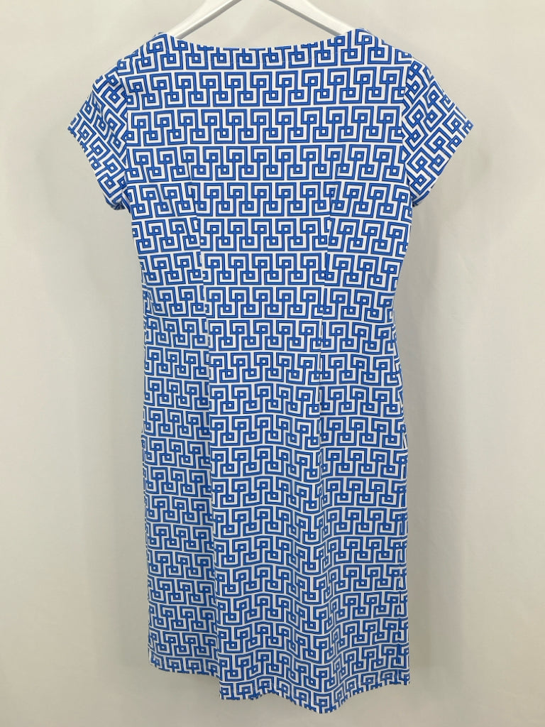 J.MCLAUGHLIN Women Size M blue and white Dress