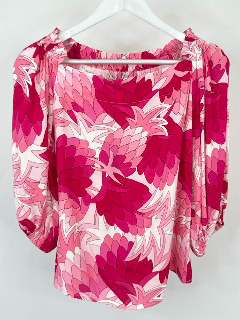 TRINA TURK NWT Size S Pink floral Women Top