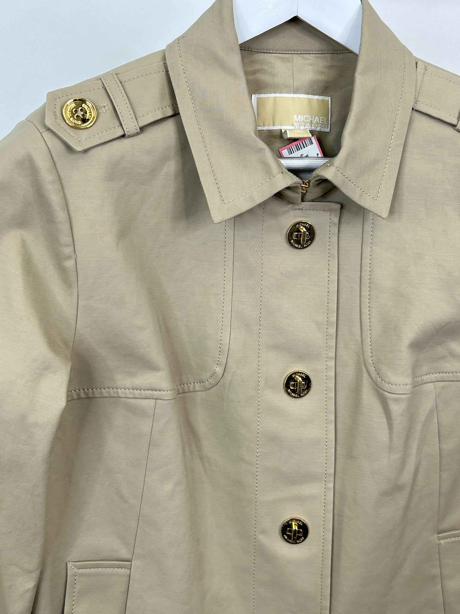 MICHAEL MICHAEL KORS Size L Beige Women Jacket