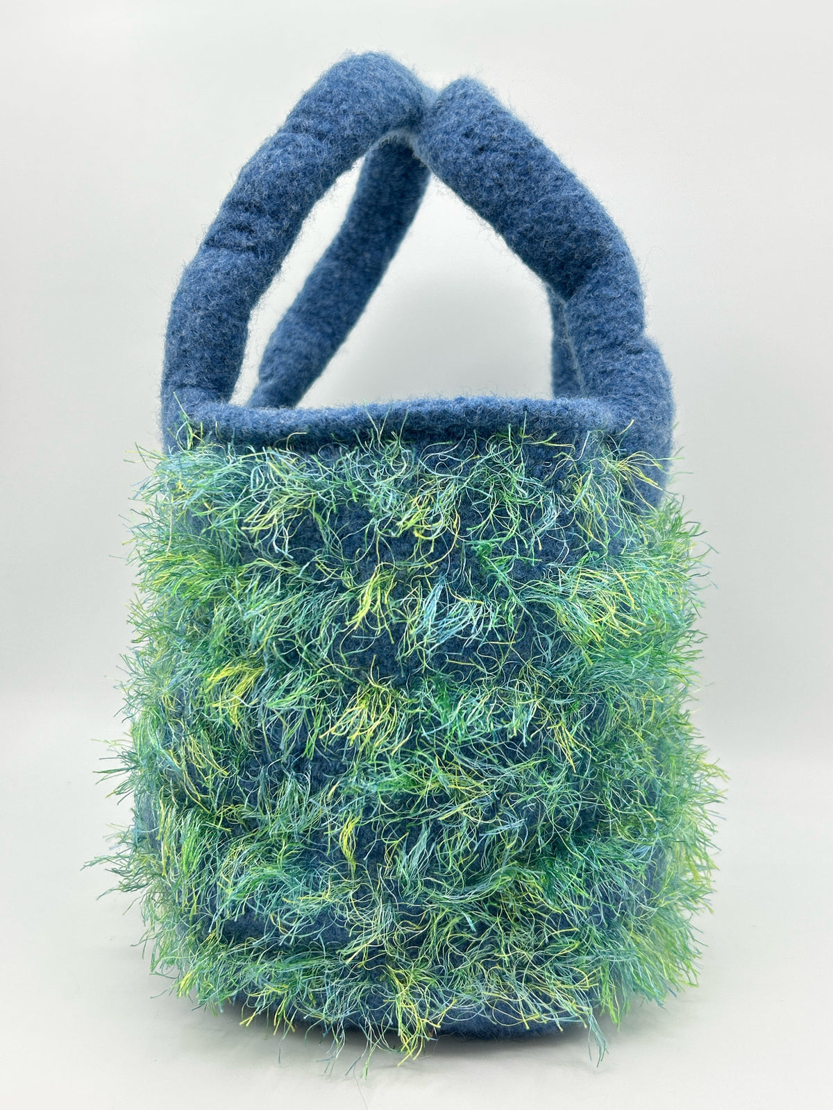 NO BRAND Blue & Green Women Tote