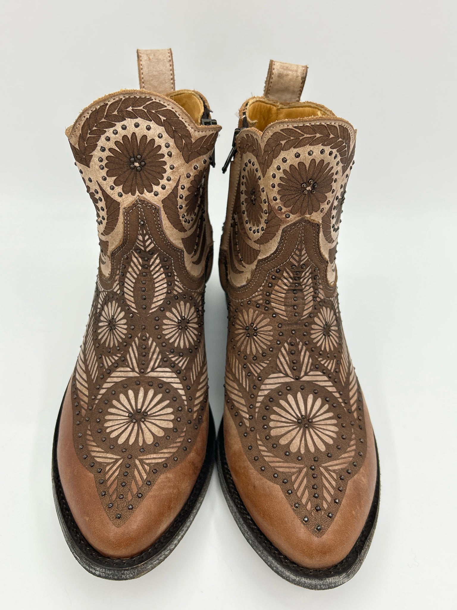 OLD GRINGO Size 7.5B Taupe Women Boots