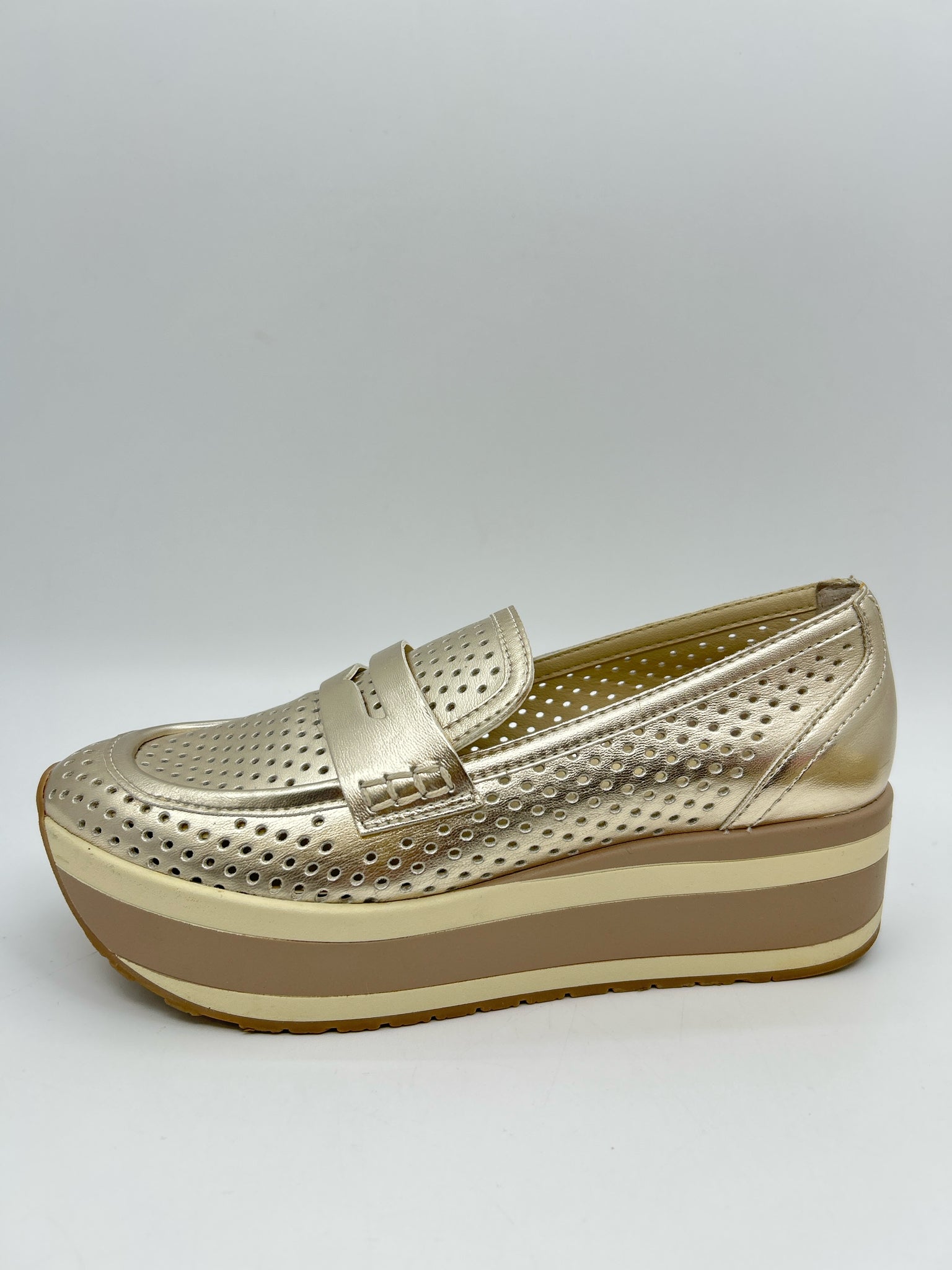DOLCE VITA Size 8M gold metallic Women Loafer