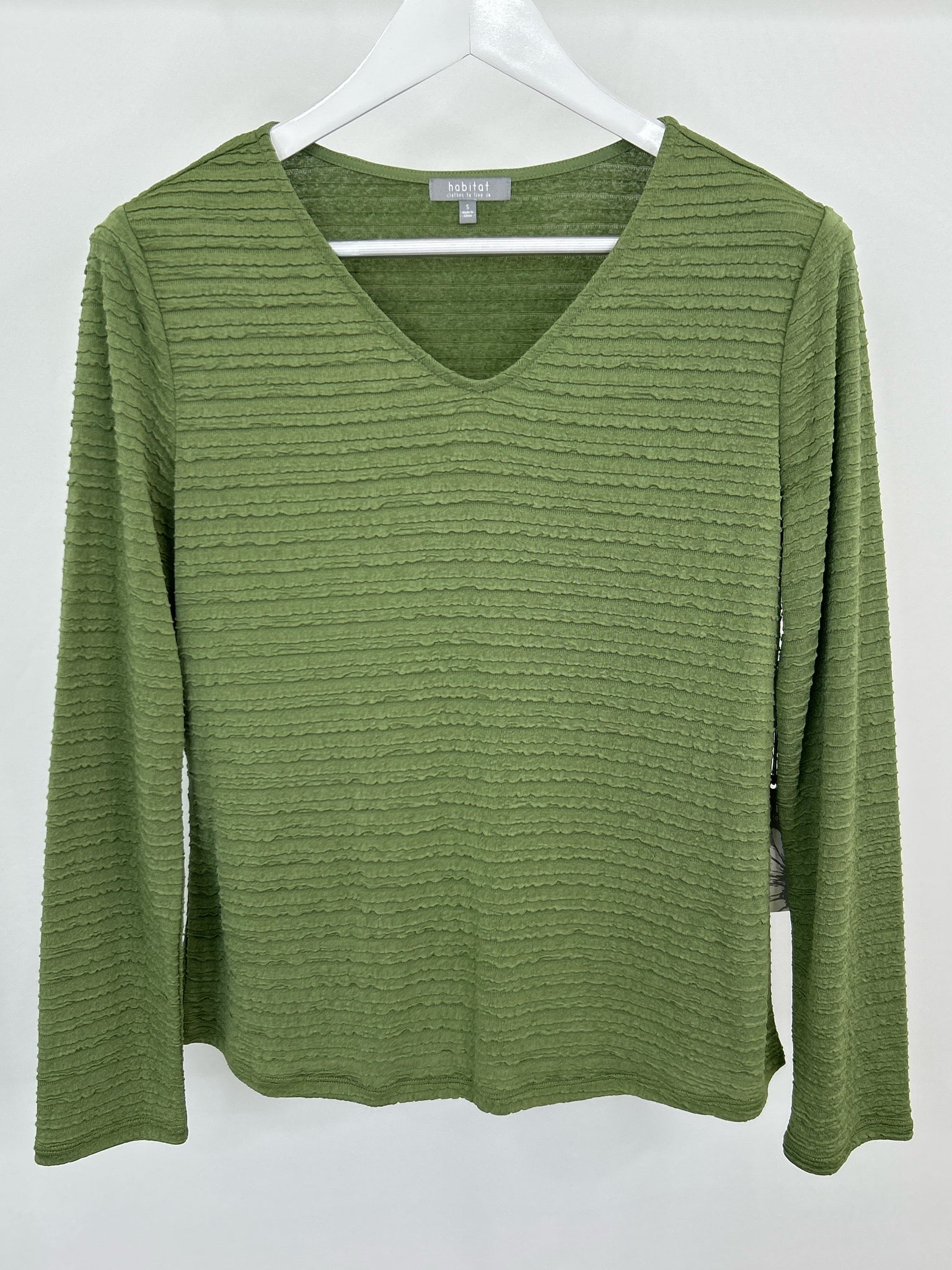 HABITAT Size S Green Women Top
