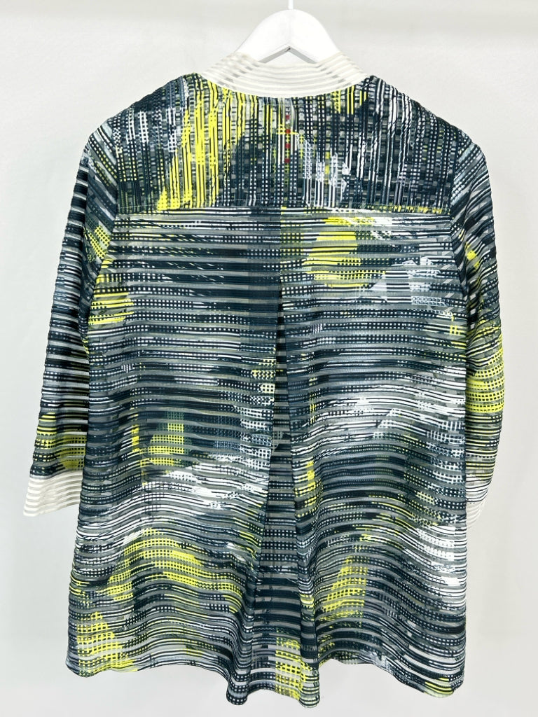 IC BY CONNIE K Size L BLUE AND YELLOW Jacket