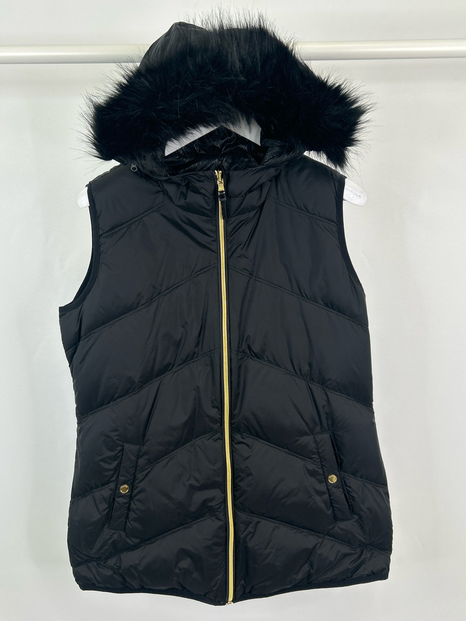 MICHAEL MICHAEL KORS Size L Black Women Vest