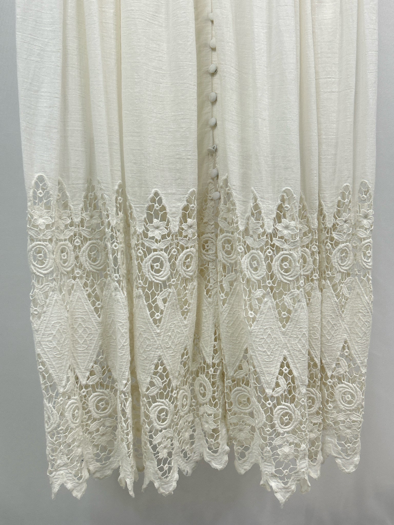 BY ANTHROPOLGIE Size L White Women Dress
