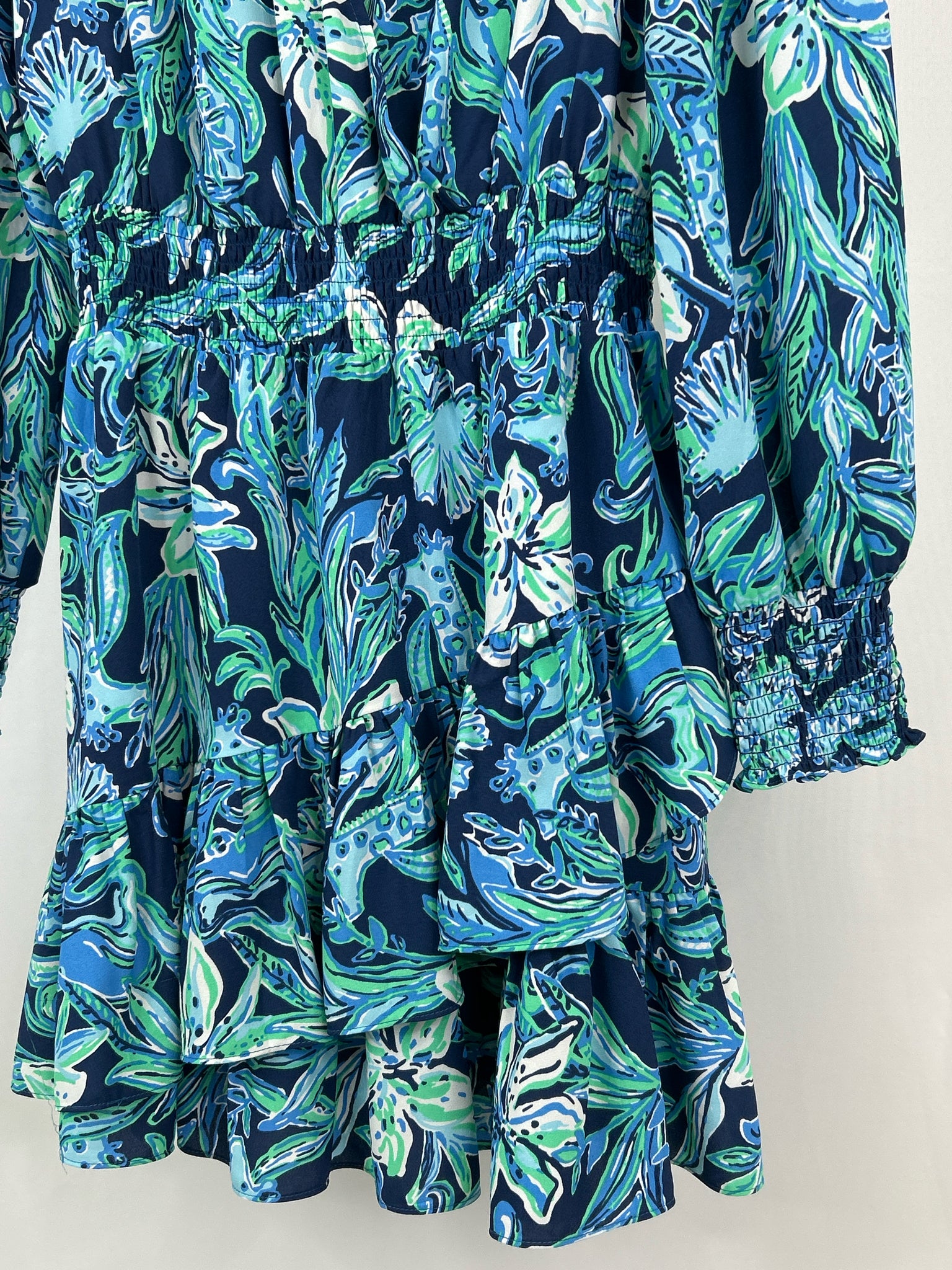 LILLY PULITZER Size 10 Navy Print Women Dress