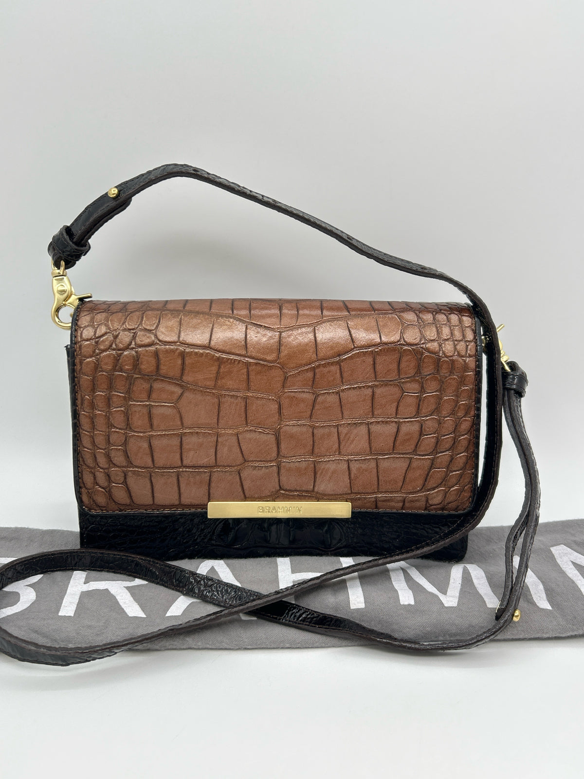 BRAHMIN TAN AND BROWN Women Purse